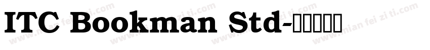ITC Bookman Std字体转换